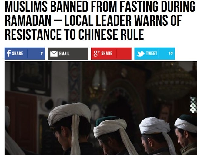Kina forbyder muslimer at faste